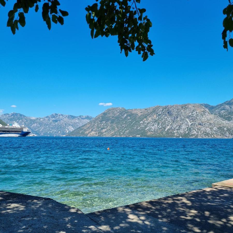 Studio On The Coast, With A View Of The Sunrise,Free We-Fi Kotor Exterior foto